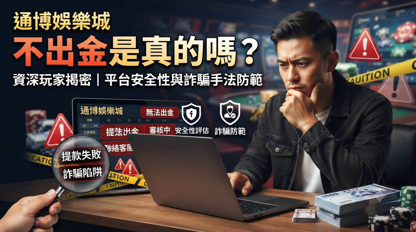 通博娛樂城不出金是真的嗎？資深玩家揭密平台安全性與詐騙手法防範